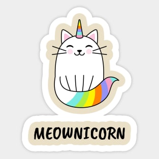 Meownicorn Unicorn Kitten Sticker